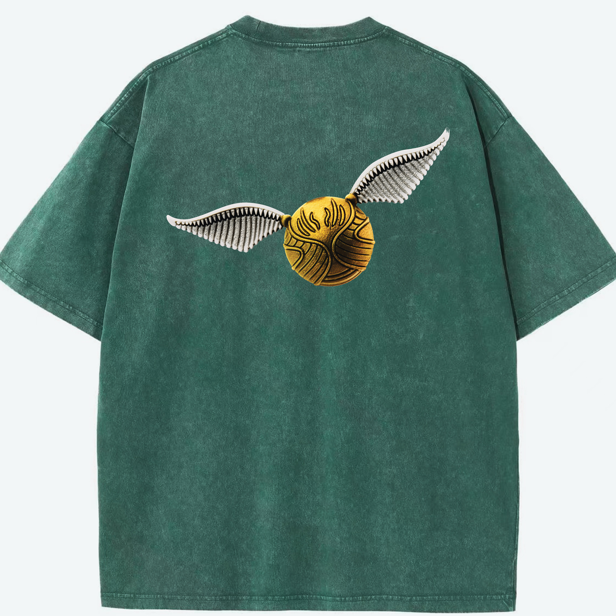 （画像用） Harry Potter ハリー・ポッターシリーズ 綿100% ヴィンテージ風 半袖Tシャツ（背面プリント）